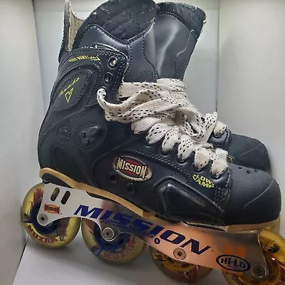 Mission Proto V Accelerator Inline Hockey Roller Skates Size 6D 5.3. As Is • $59.99