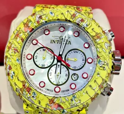 Invicta Limited Edition SpongeBob Men's Chronograph 52mm Watch Model - 32521 • $210