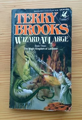 Wizard At Large (Magic Kingdom Of Landover #3) By Terry Brooks 1993 Paperback • $2.09