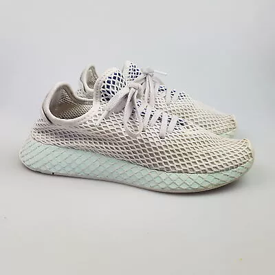 Men's ADIDAS 'Deerupt' Sz 8 US Runners Shoes White VGCon | 3+ Extra 10% Off • $45.49