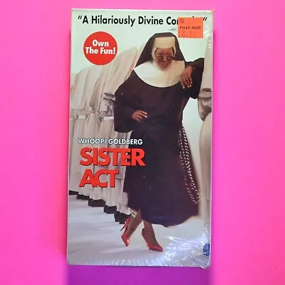 SISTER ACT Sealed VHS Video Tape. NEW  WHOOPI GOLDBERG COMEDY 1992 • $11.99