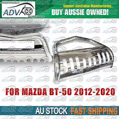 For Mazda BT-50 BT50 12-20 With Nudge Bar Stainless Steel Grille Guard • $293.27
