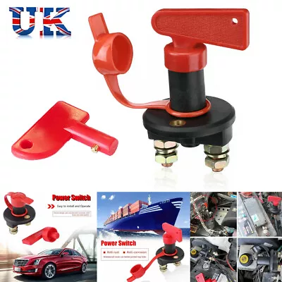 Universal 12V Battery Isolator Switch Cut Off Kill Switch Car Boat Van Truck UK • £5.89