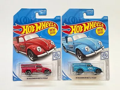 2018 Hot Wheels '49 Volkswagen Beetle Pickup Color Variation Lot Of 2 • $9.99