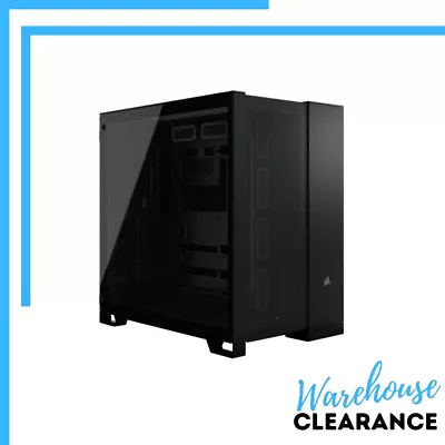 Corsair 6500D Airflow Mid-Tower Dual Chamber PC Case - Black Full Mesh • £173.34