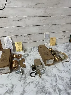 Lot Of 3 Yale Lock-  Entry Doorknob Locksets + Cylinder 1109 CA5308 5302- Bundle • $89