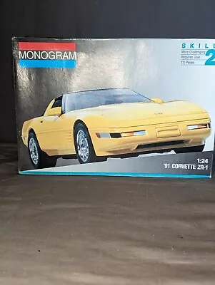 Monogram '91 Corvette ZR-1 Model Kit Sealed C3 Vette 1/24 Sports Car Muscle Car • $24.67