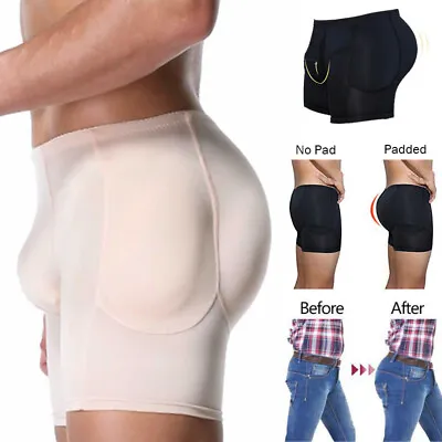 Men Hip & Butt Lifter Enhancer Briefs Padded Boxer Underwear Skinny Panty Shaper • £14.99