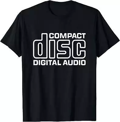 CD Logo Compact Disc Digital Audio Retro 80s 90s Aesthetic T-Shirt • $10.26