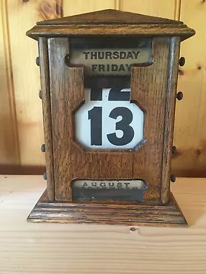 £300 • Buy Antique Wooden Perpetual Calendar C.1900