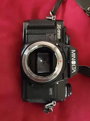 Minolta X-700 SLR Film Camera With 3 Lenses Flash And Filters • $50