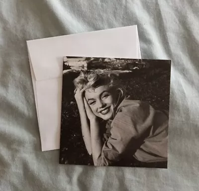 Marilyn Monroe B&W Picture Note/Greeting Card With Envelope. Blank. (a). • £1.99