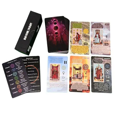 78Pcs The Rider Tarot Deck Cards Rider Waite For Beginners Cards Game Gift • £6.89