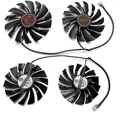 2x Graphics Card Fan Fit For MSI R9 390X 390 380/R7 370 GAMING Graphics Card • £15.76