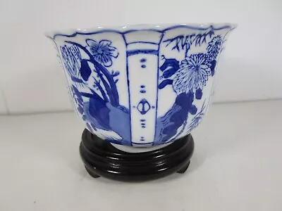 Chinese Ming Dynasty Blue And White Crow Cup Hand Painted Blue White Marked  • $89