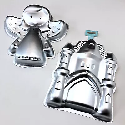 KitchenCraft Cake Pans Fairy & Castle Shape. Aluminium. 3D Cake Design. Baking • £5.75