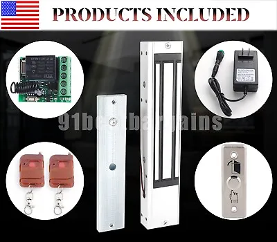 Access Control Electric Magnetic Door Lock Kit 600LB 280KG Holding Force  • $76.99