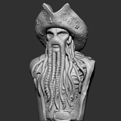 Davy Jones Bust – Pirates Of The Caribbean 3D Printed Bust ***3DElitePrints*** • £26.07