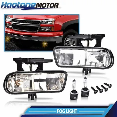Clear Bumper Fog Lights Driving Lamps Fit For 2000-2006 Chevy Suburban Tahoe USA • $21.15