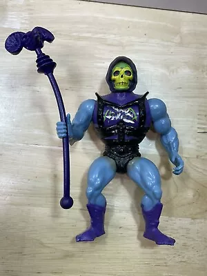 Vtg Masters Of The Universe Skeletor Battle Armor Soft Head Figure Missing Sword • $25