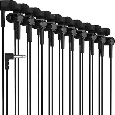 10 Pack Of BLACK 3.5mm In Ear Earbuds - Individually Wrapped • $8.79