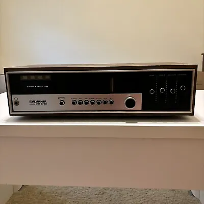 Sylvania CRT3730W 8 Track Stereo Tape Recorder UNTESTED • $53.99