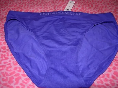 Victoria's Secret Sexy Bikini Seamless Stretch Tagless Purple Logo H2F NWT • $11.99