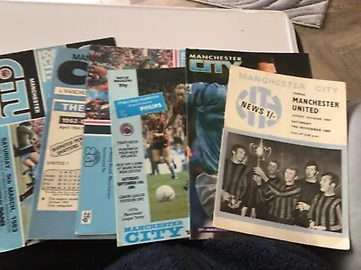 Football Programmes Manchester United Aways 6 At Manchester City • £2.99
