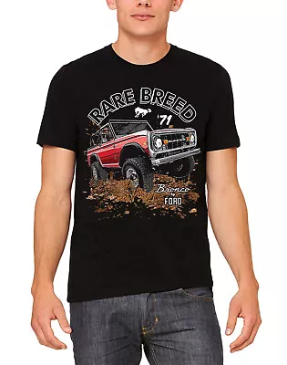 $12.99 • Buy Men's Ford Bronco Rare Breed Black T Shirt Offroad Raptor Monster Muscle Car V8