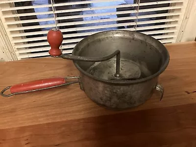 Vintage Folly Food Mill Ricer Red Handle • $5