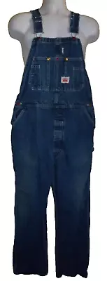 **ROUND HOUSE** Men's Denim Carpenter Jeans Overalls Size ((36X31))100% Cotton • $19.99