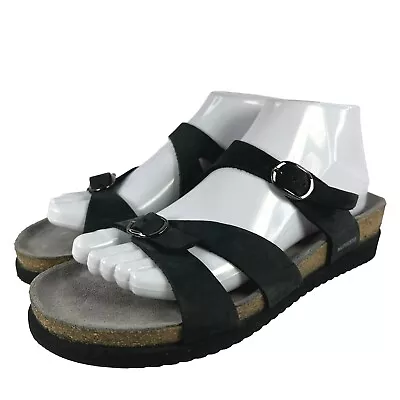Mephisto Women’s Hannel Strappy Sandals US 7.5 Black Slide Comfort Shoes  • $46.70