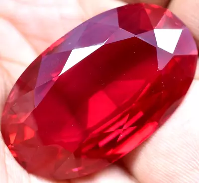 Natural 123.15 Ct Mogok Pink Huge Ruby  Sparkling GGL Certified Treated Gemstone • $11