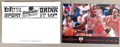 1997 Upper Deck Gatorade Michael Jordan Oversized Card #MJ1 W/ ORIGINAL SHIPPER • $3.95