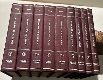 Testimonies For The Church Full 9 Volume Set By Ellen G White - C. 1948 Hardback • $64.95