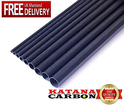 1 X 3k Carbon Fiber Tube OD 13mm X ID 11mm X 1000mm (1 M) (Roll Wrapped) Fibre • £15.25