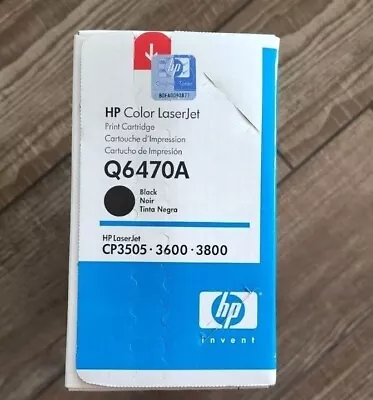 HP Q6470A 6000-Page Laser Toner Cartridge - Black • $20.99