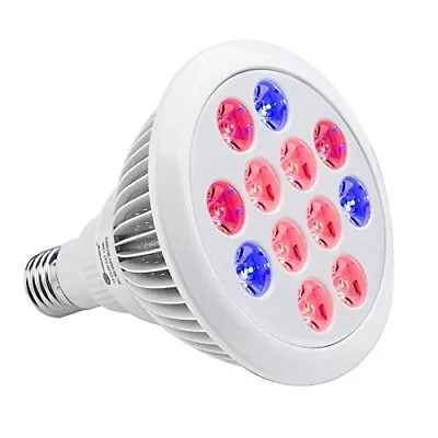 $29.98 • Buy Taotronics TT-GL20 E27 12W 1000 Lumen LED 3-Band (2 Red, 1 Blue) Grow Light Bulb