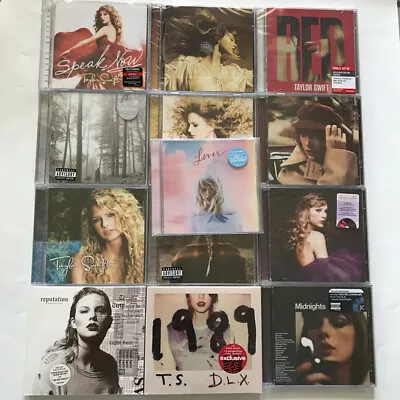 Taylor Swift 13 Album CD 1989/Lover/Midnights/Evermore/Folkore/Red Collection • £89.99