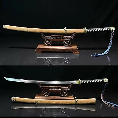 9260 Spring Steel Japanese 98 Saber Sharp Samurai Katana Military Sword Sharp  • $151.80
