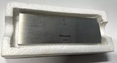 Mitutoyo 611204-231 Rectangular Steel Individual Gage Block 4.0  Grade FS-2 • $56.50