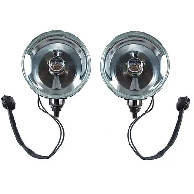 1987-1993 Ford Mustang GT Euro Clear Complete Fog Lights Lamps W/ H3 Bulbs Pair • $69.95