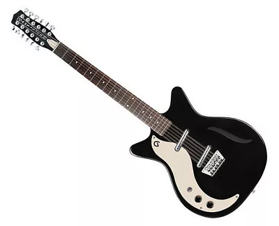 Danelectro '59 Vintage 12-String Left Handed Guitar - Black • $649