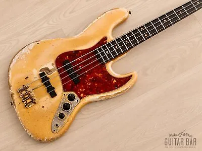 1964 Fender Jazz Bass Pre-CBS Vintage Bass Olympic White W/ Gold Hardware Case • $20999.99