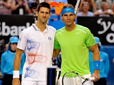 Rafael Nadal And Novak Djokovic Unsigned 10  X 8  Photo - Tennis Icons *6048 • £2.70