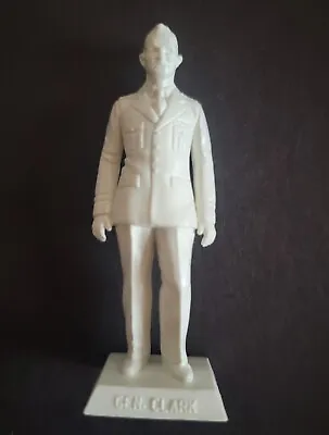 General Mark W. Clark Figure • Marx Toy Company • Vintage 1950s White Plastic • $25