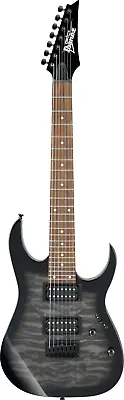 Ibanez RG7221QA TKS 7 String Electric Guitar - Transparent Black Sunburst • $629