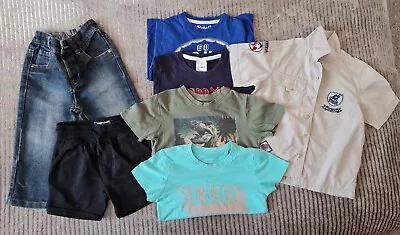 £2.20 • Buy Boys 18-24 Months Clothes Bundle X 7 Items Jeans Shorts T- Shirts