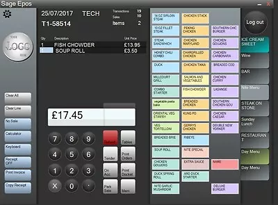 Electronic Point Of Sale Software (Sage Line 50 EPOS) Retail Bars & Restaurants • £150