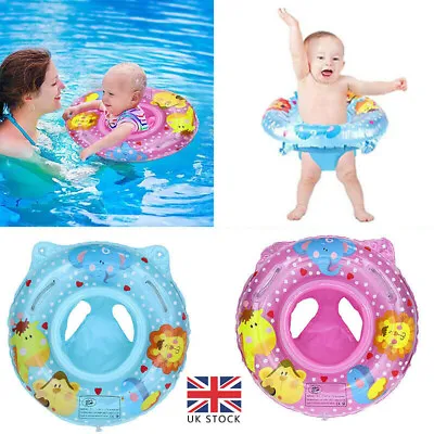 Baby Swimming Ring Inflatable Float Seat Toddler Kid Water Pool Swim Aid Toys • £6.45